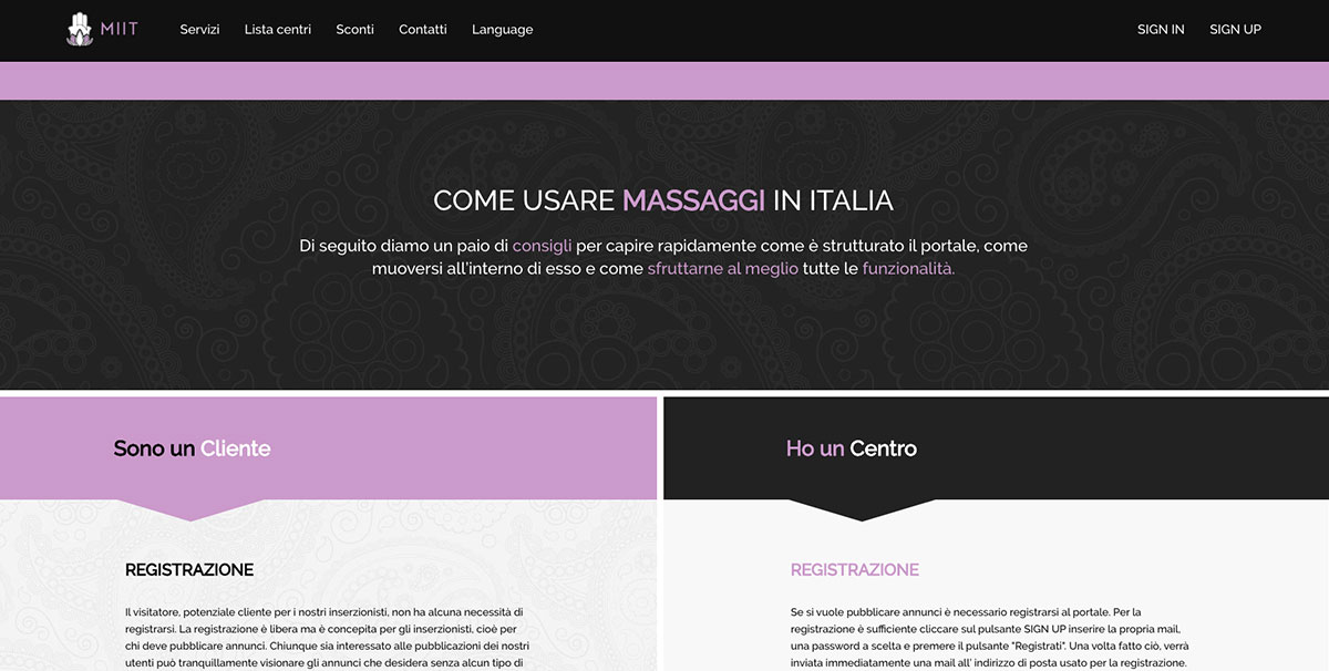 Massaggi in Italia